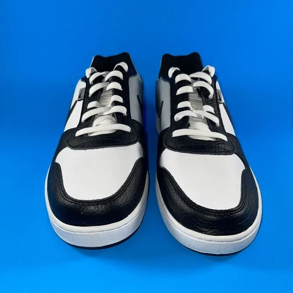 NEW Nike Ebernon Low Premium White/Black-Wolf Grey Men’s Size 10.5 AQ17774-102